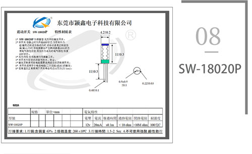 SW-18020P震動(dòng)彈簧開關(guān)圖紙 SW-18020P震動(dòng)彈簧開關(guān)圖紙
