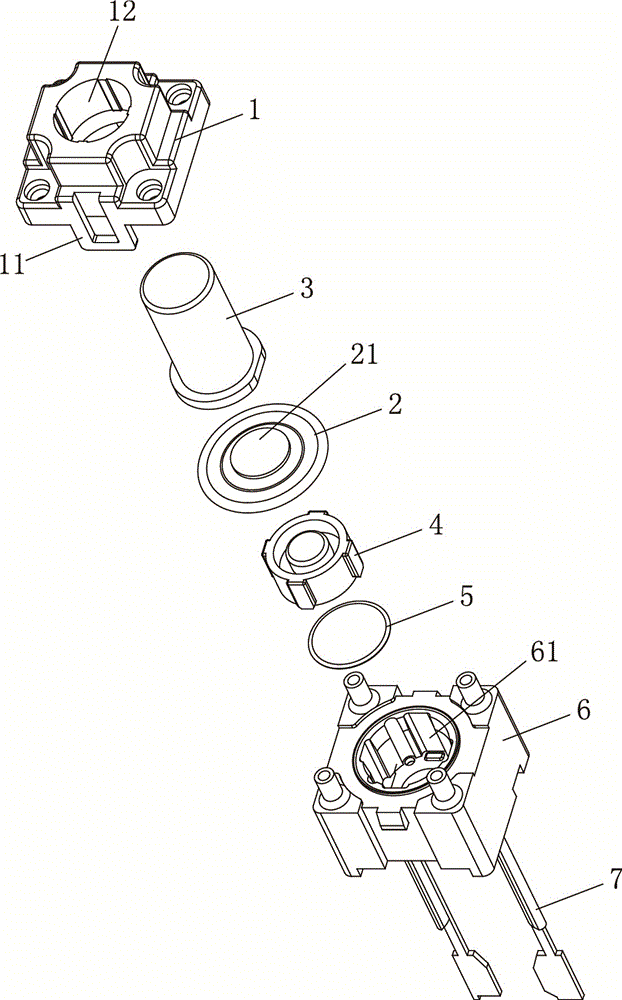 防水輕觸開(kāi)關(guān)結(jié)構(gòu)說(shuō)明