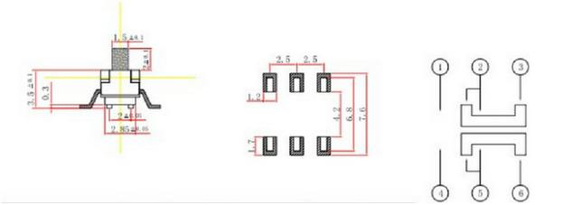六腳撥動(dòng)開關(guān)接線圖解 六腳撥動(dòng)開關(guān)接線圖解