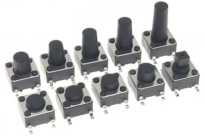 4*4輕觸開(kāi)關(guān)通常在PCB主板上的布局