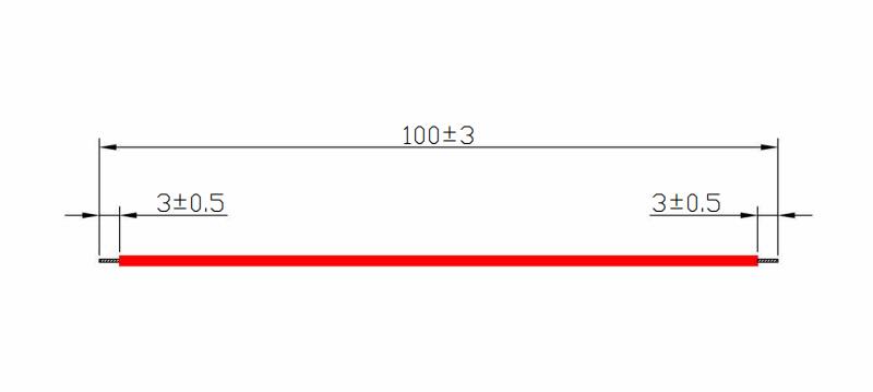100mm紅色導(dǎo)線(xiàn)